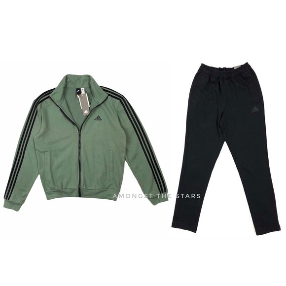 adidas Co Relax Ts Green Tracksuit Jacket & Pants - Picture 4 of 16